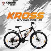 Kross K-20 Marbal 26T 21-Speed MTB Bicycle with Dual Disc Brakes & Suspension – Black