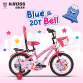 Kross Blue Bell 20T Kids Bicycle – Pink | Steel Frame & Comfortable Saddle | 6–9 Years