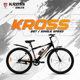 Kross 26T MTB Bike – Black, Single Speed, Steel Frame
