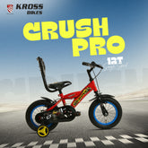 KROSS Crush Pro 12T Kids Bicycle for Age 3–5 Years | Height 85–105 cm | Single Speed | Red