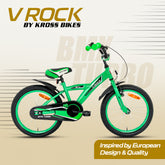 V Rock Bmx Turbo 18T Turbo Green Kids Bike, Steel Frame, Coaster Hub (5–8 Years)