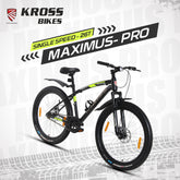 Kross Maximus Pro 26T Mountain Bike – Single Speed, Dual Disc, Glossy Black