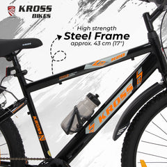 Kross 27.5T MTB Cycle | Steel Frame | Single Speed | Black |