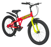 Weapon 20T Orange Steel Single Speed Bicycle with Alloy Rims, Ideal for 6–9 Years