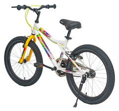Extreme Kross 20T 2.40 White/Yellow Bicycle with Alloy Rims