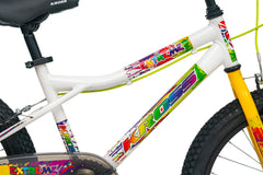 Extreme Kross 20T 2.40 White/Yellow Bicycle with Alloy Rims