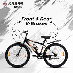 Kross K 2.0 26T MTB Bike – Black, Single Speed, Steel Frame