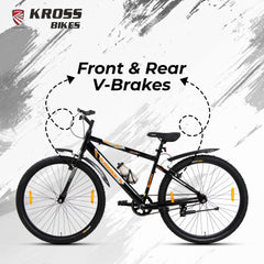 Kross 27.5T MTB Cycle | Steel Frame | Single Speed | Black |