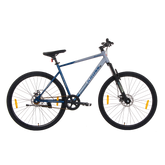 ROAM KROSS 700C Hybrid Single-Speed Bicycle – Grey/Blue, Front Suspension, Dual Disc, Alloy Rims