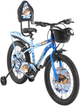Kross Ice Berg 20T Kids Bicycle – Single Speed, Steel Frame, Caliper Brakes, Basket, Backrest & Side Supporters (Blue)