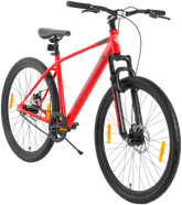 KROSS BERLIN 27.5T Single Speed Mountain Bike | Dual Disc Brakes, Suspension Fork, Steel Frame, 27.5 × 1.75 Tyres (Red)