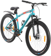 MAXIMUS PRO 26T Single Speed Mountain Bike with Suspension Fork, Dual Disc Brakes, Steel Frame, 2.4” Tyres & Alloy Double-Wall Rims