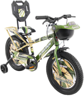 KROSS Romax 16T Kids Bicycle – Single Speed, Dual-Color Steel Frame, Caliper Brakes, Basket, Bottle Holder & Side Supporters