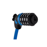 Cable Lock, High Security 4 Digit Resettable Pin, Anti-Theft Protection, Blue, Pack Of 1