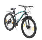 KROSS Maximus Pro 26T – 21-Speed Performance MTB with Suspension Fork, Dual Disc Brakes, Double-Wall Alloy Rims & Ergonomic Steel Frame (Black/Blue)