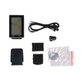 Wireless Cyclocomputer,16 Functions Speedometer, Waterproof, White, Pack of 1