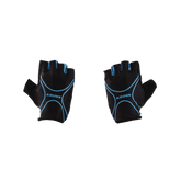 Cycling gloves, Half Finger, Lycra, Blue, Soft Padding Gel, Anti Slip design - M