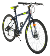 Control 28T Matt Blue Unisex Bike, 21 Speed Shimano, Steel Frame, Front Disc Rear V Brake