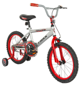 V-Rock Trixter 18T Silver-Red Kids Bike, Steel Frame, Coaster Hub 18″ (Single Speed, Multicolor, Rigid)