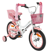 Magic 14T White Kids Bike, Steel Frame, Coaster Hub