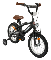 Bmx Fun 14T Matt Black Kids Bike, Steel Frame, Coaster Hub