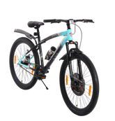 Kross Maximus Plus 26T Steel Single Speed Mountain Bike with Front & Rear Disc Brakes (26x2.40T, Blue Alloy Rims)