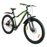 Mountain bike with matt black finish.