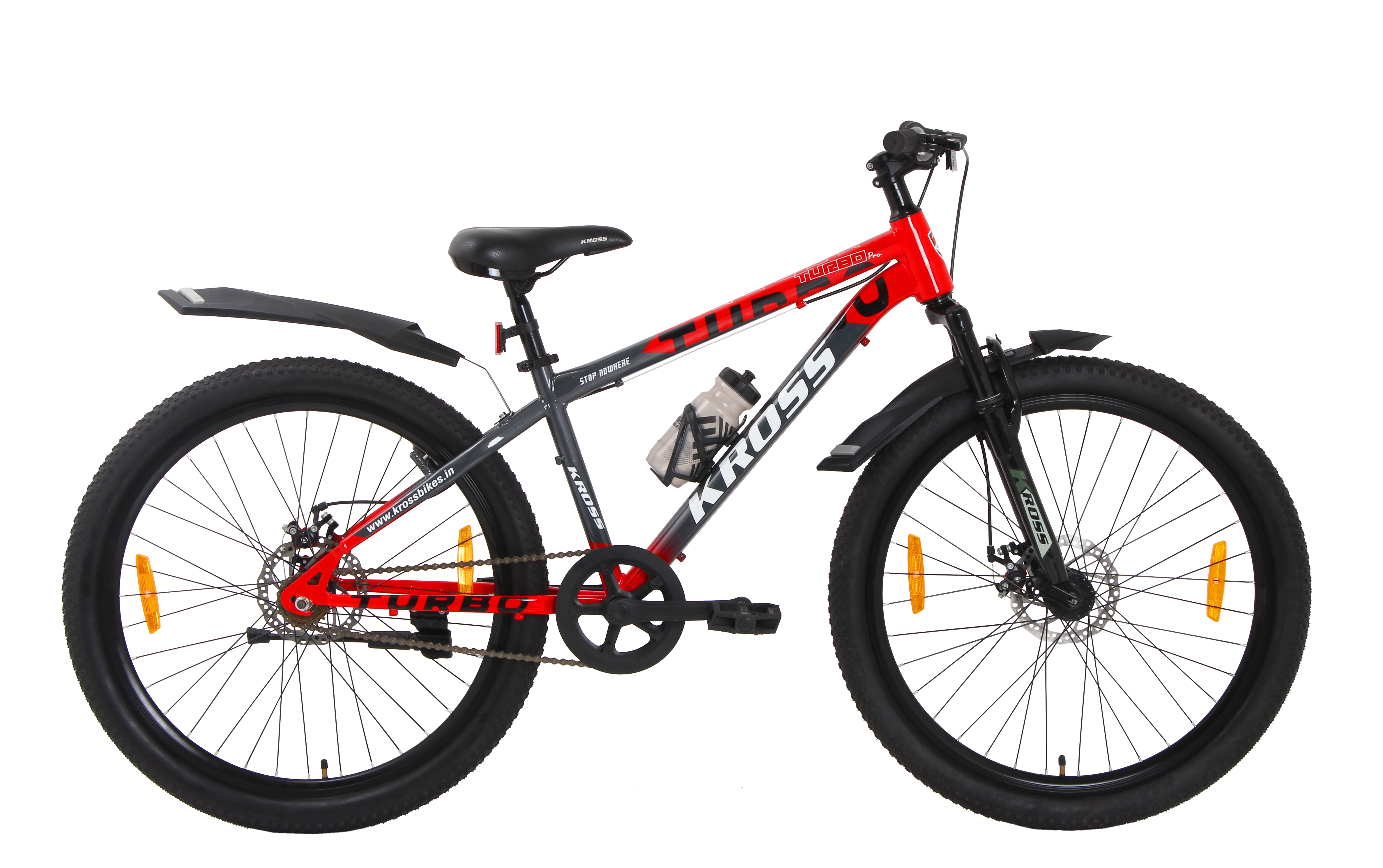 Kross Turbo Pro 26T Steel MTB Single Speed Bicycle with Front