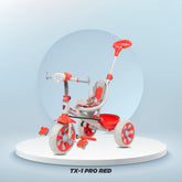 Kidjoy TX-1 PRO Kids Tricycle | Steel Frame, Adjustable Parental Handle, EVA Wheels & Safety Accessories