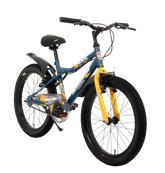 Kross Vermin 20T Steel Kids Cycle with V-Brakes, Side Stand & Mudguards – Ideal for 7–10 Years