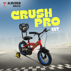 KROSS Crush Pro 12T Kids Bicycle for Age 3–5 Years | Height 85–105 cm | Single Speed | Red