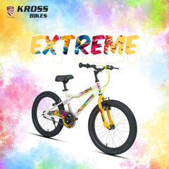 Kross Extreme 20T Single Speed Kids Bicycle with Steel Frame, V-Brakes & Alloy Rims