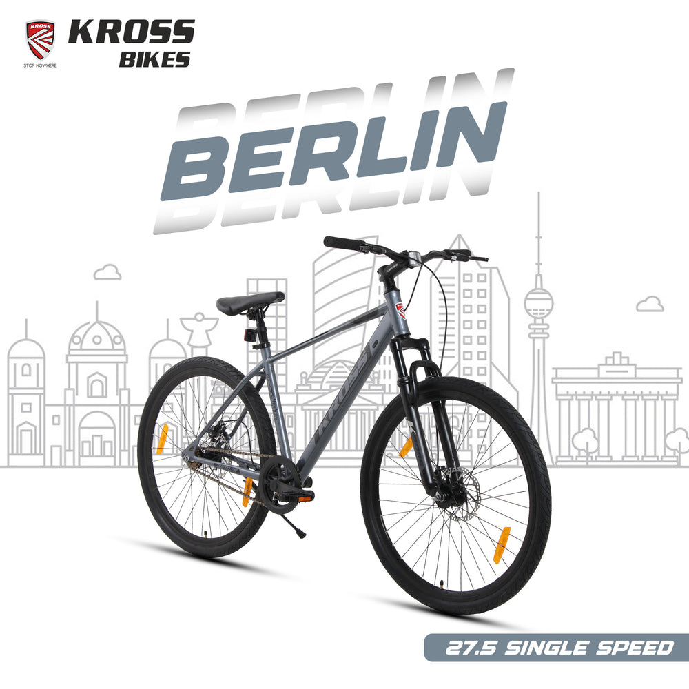 Kross Berlin 27.5T MTB – Single Speed, Dual Disc Brakes, Alloy Rims, S – Kross Bikes