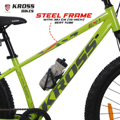 Kross EX-1 29T MTB Bicycle, 29 Inch Tyres, Front Suspension with Lockout, Dual 160mm Disc Brakes, Steel Frame, Single Speed