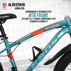 Kross Maximus Pro 24T 21-Speed MTB – Double Disc | Metallic Blue | Suspension Fork