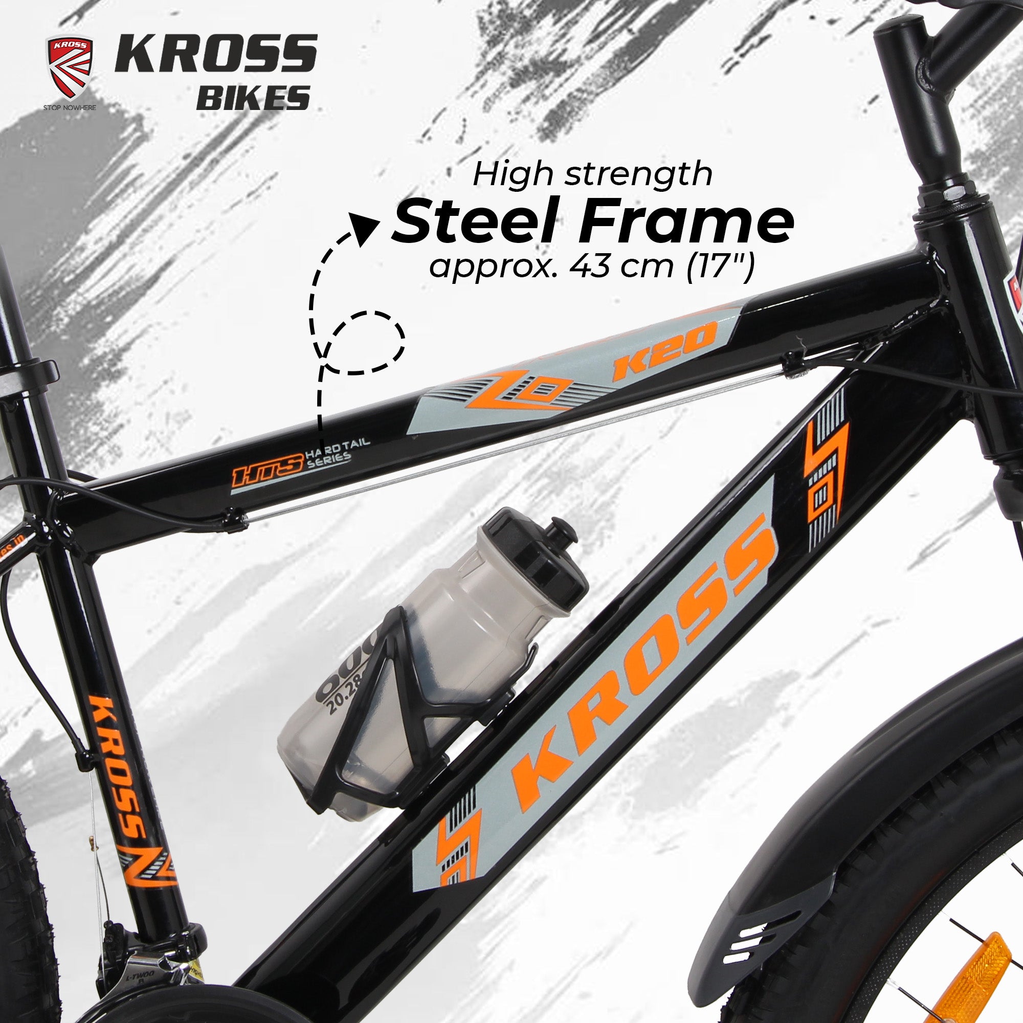 Kross 26T 21-Speed MTB Bicycle with Dual Disc Brakes & Suspension – Black