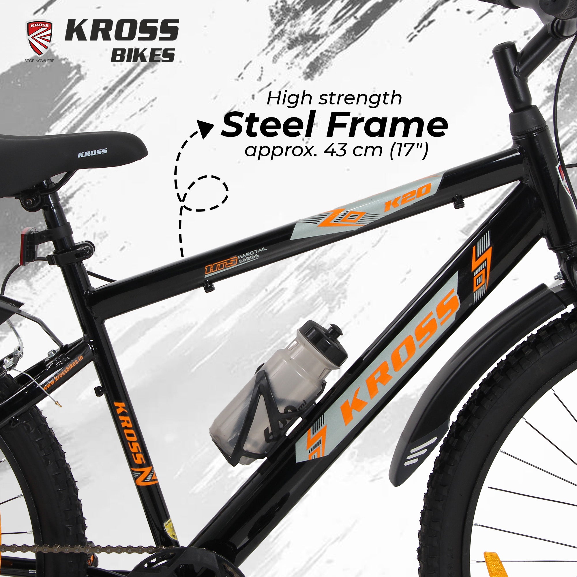 Kross 27.5T MTB Cycle | Steel Frame | Single Speed | Black |