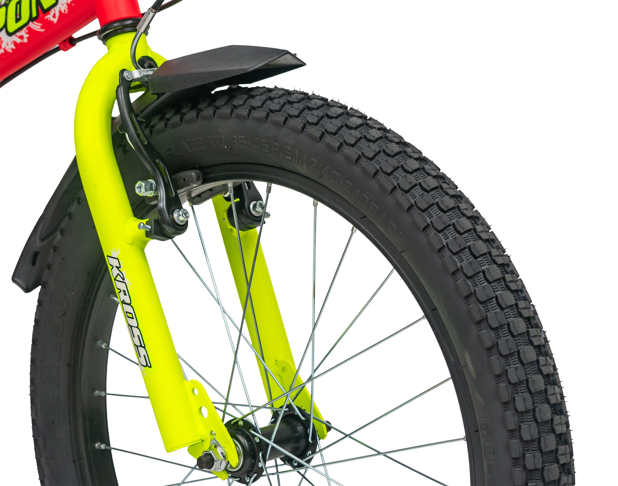Weapon 20T Orange Steel Single Speed Bicycle with Alloy Rims, Ideal for 6–9 Years