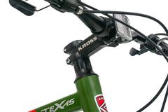 Texas 28T 700C Green Multispeed Steel Bicycle with Dual Disc Brakes & Double Wall Alloy Rims, Ideal for 12+ Years