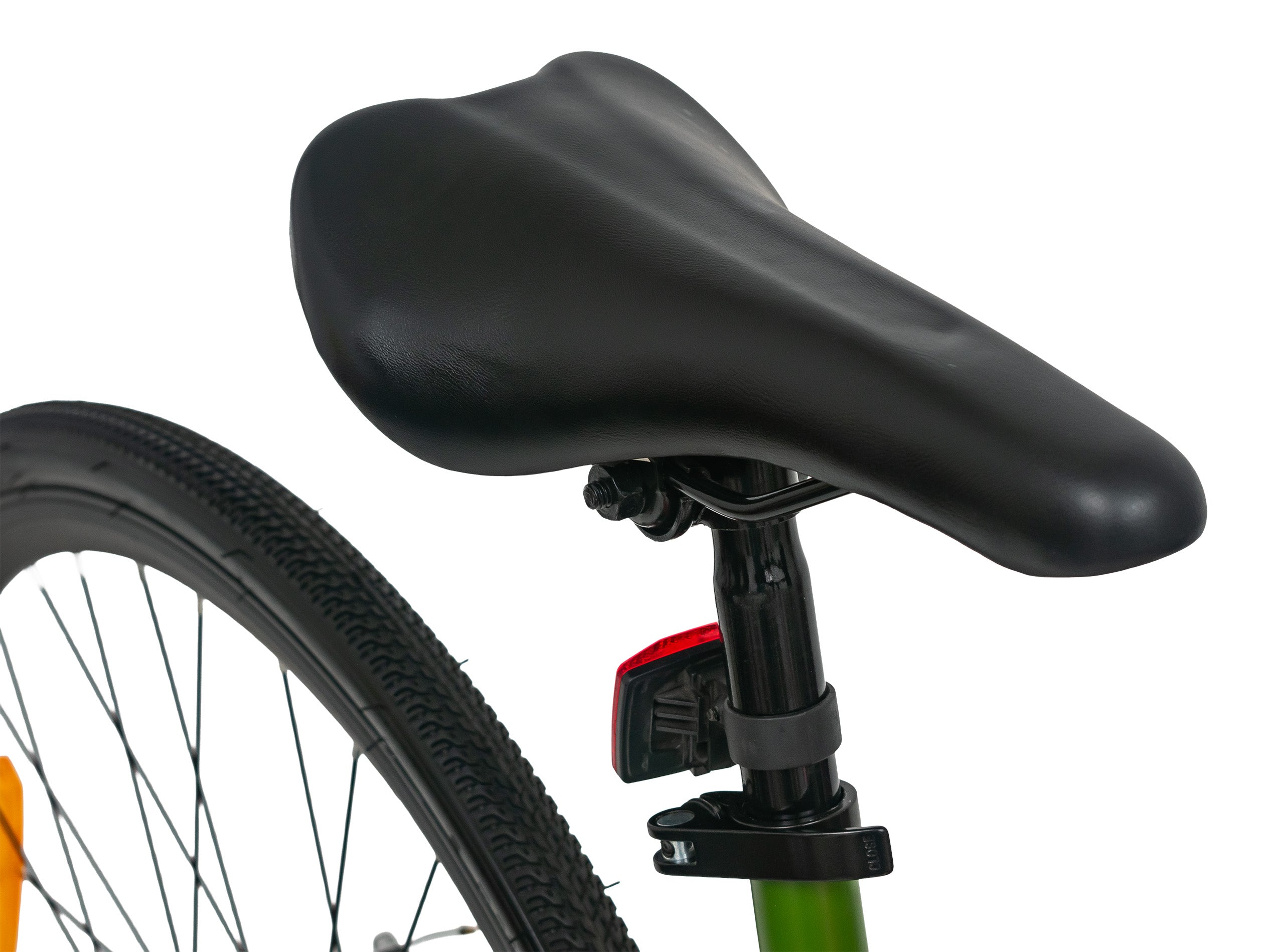 Texas 28T 700C Green Multispeed Steel Bicycle with Dual Disc Brakes & Double Wall Alloy Rims, Ideal for 12+ Years