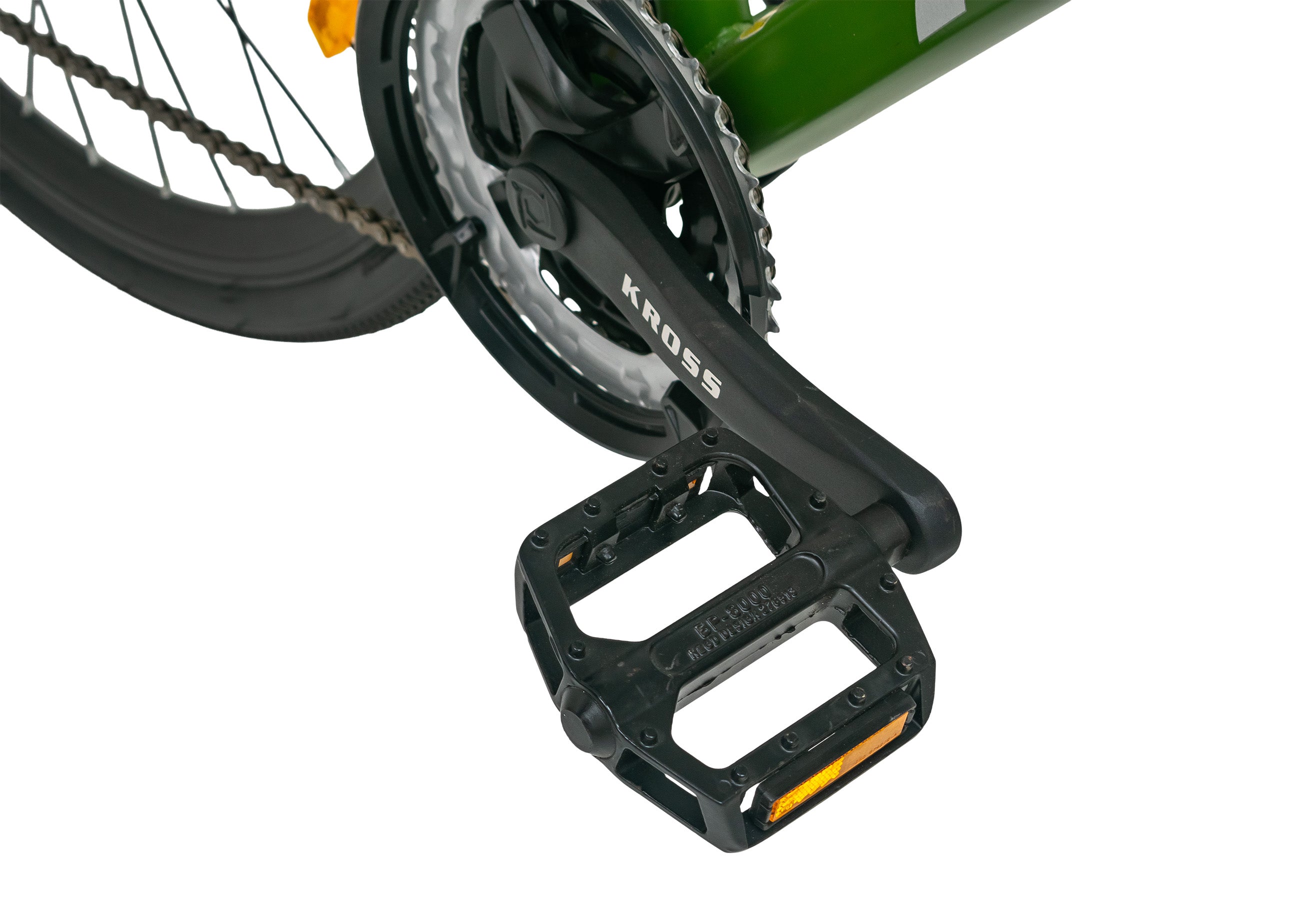 Texas 28T 700C Green Multispeed Steel Bicycle with Dual Disc Brakes & Double Wall Alloy Rims, Ideal for 12+ Years