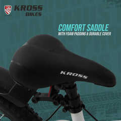 Kross Maximus Pro 24T Mountain Bike – Matte White, Single Speed / Double Disc, 24-Inch Wheels
