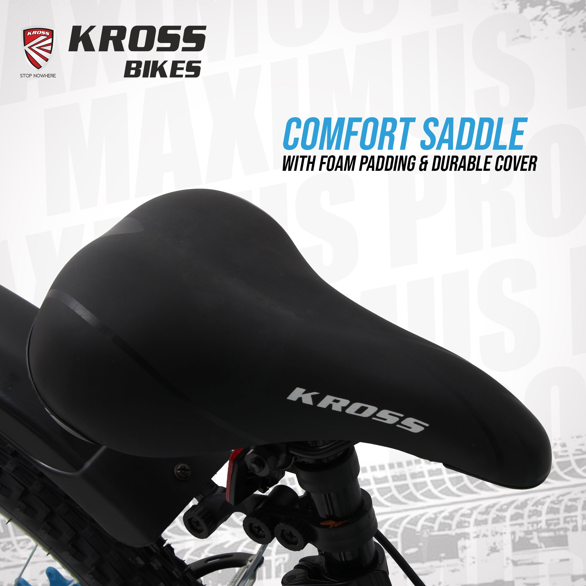 KROSS Maximus Pro 24T Dual Disc Kids MTB – Blue/Yellow | Steel Frame, Suspension Fork, Single Speed