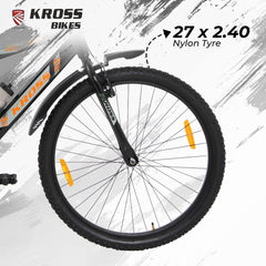 Kross 27.5T MTB Cycle | Steel Frame | Single Speed | Black |