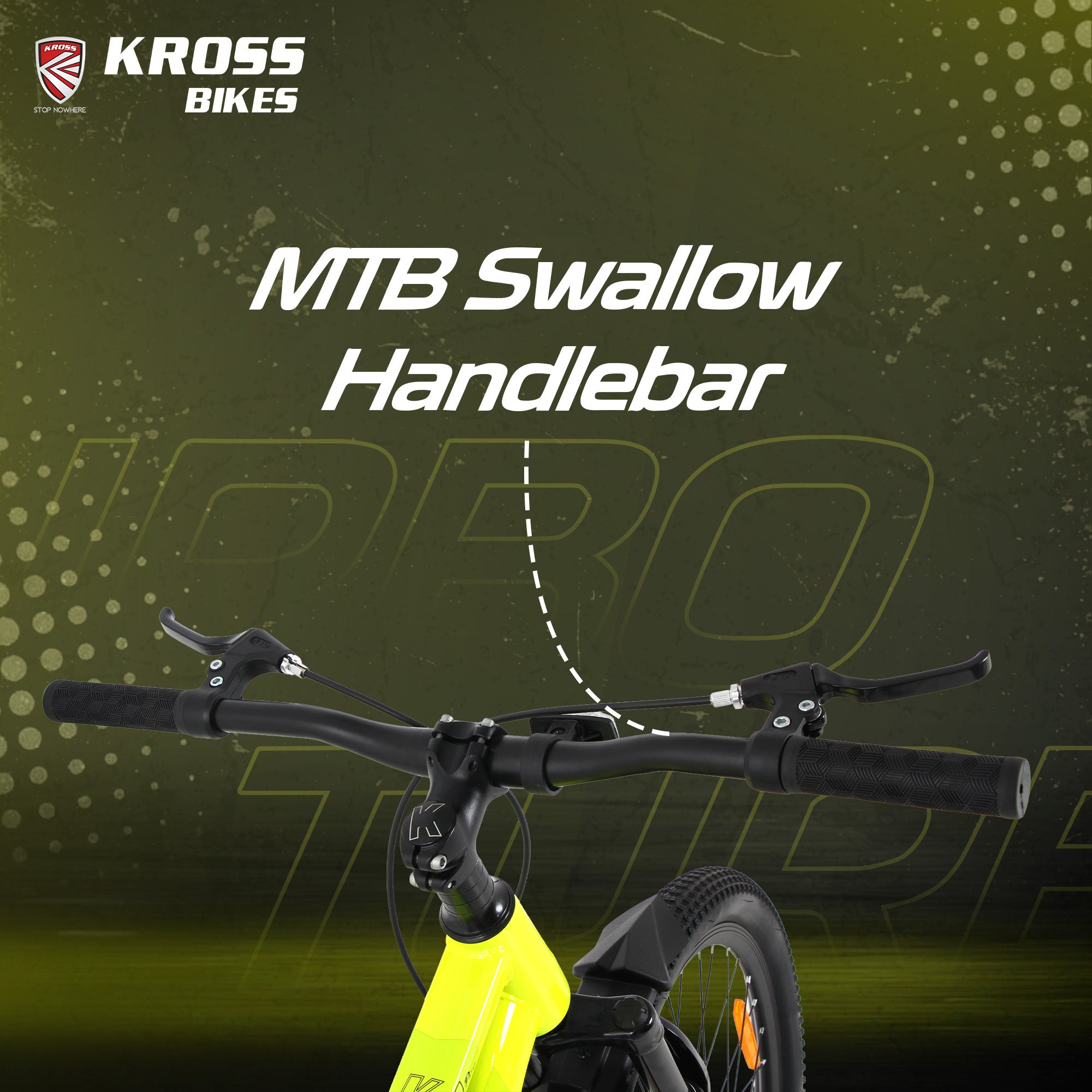 Kross Turbo Pro 26T Mountain Bike with Suspension & Dual Disc Brakes | Alloy Double Wall Rims | Single Speed | Black & Yellow