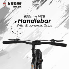 Kross K 2.0 24T Single Speed Kids Bicycle – Steel Frame, V-Brakes, 24x2.40 Tyres, Black
