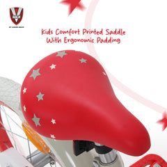 V Rock Superstar 16T Kids Bicycle – Cream | Training Wheels | Basket | Steel Frame