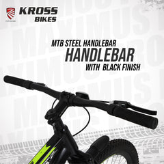 Kross Maximus Pro Kross 24T Black/Yellow MTB – 37 cm Frame, Dual Disc Brakes, Front Suspension