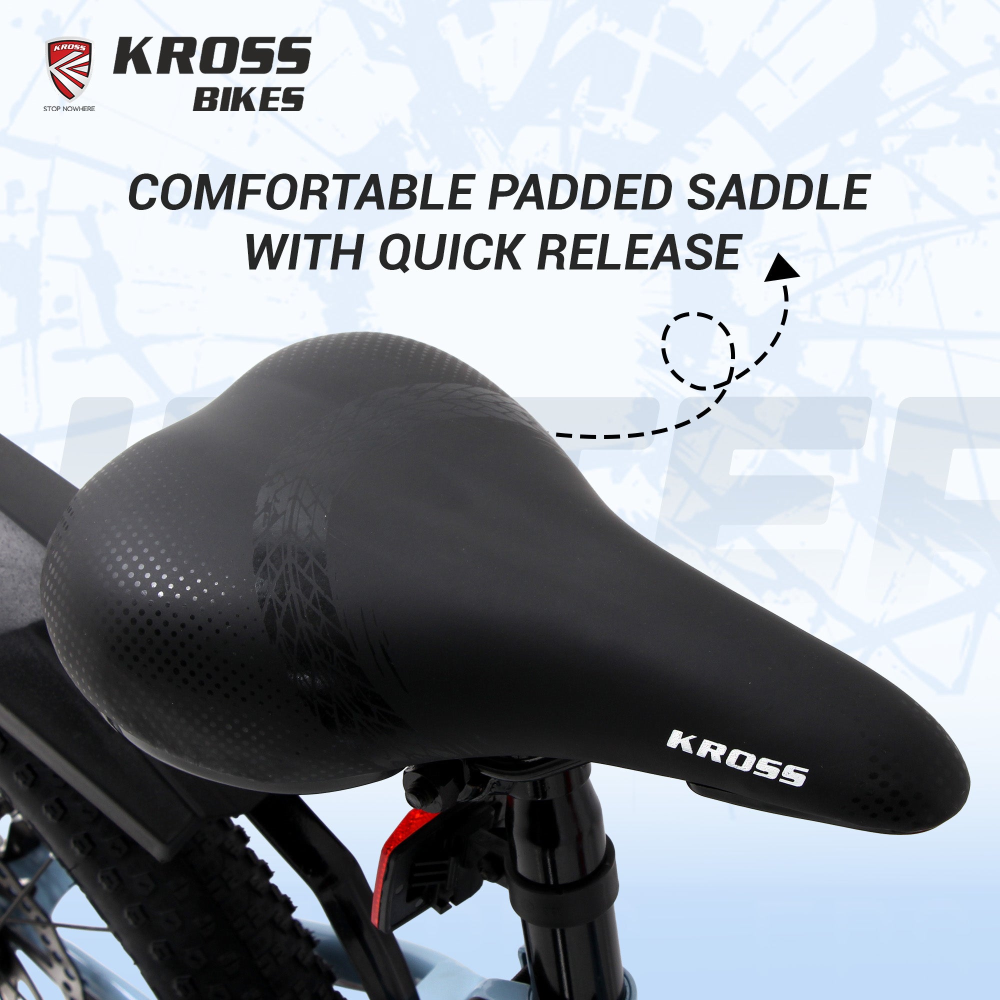 Kross Hitter 24T Mountain Bicycle for Kids (9–13 Years) with Dual Disc Brakes & Suspension Fork – Blue