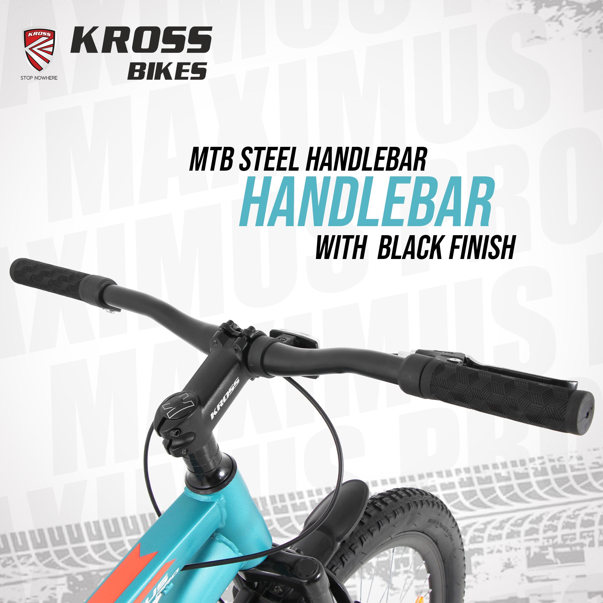 Kross Maximus Pro 26T Single Speed Mountain Bike with Suspension Fork, Dual Disc Brakes, Steel Frame, 2.4” Tyres & Alloy Double-Wall Rims (Blue)